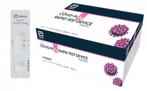 Panbio™ COVID-19 Ag Rapid Test Device (Nasal) Numer katalogowy: 41FK11 Производител: Abbott